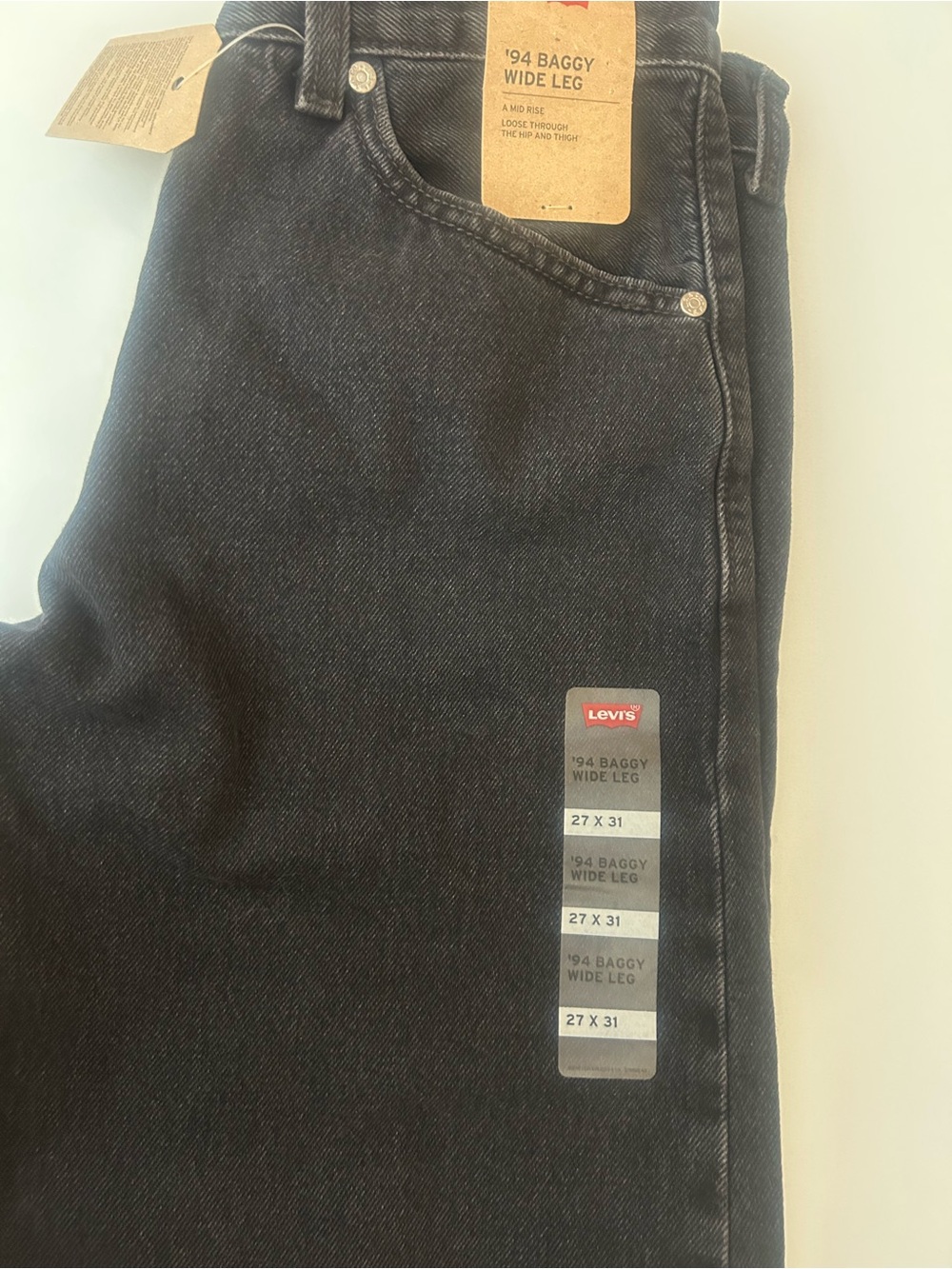 Levi's '94 Baggy Wide Leg Jeans in Black